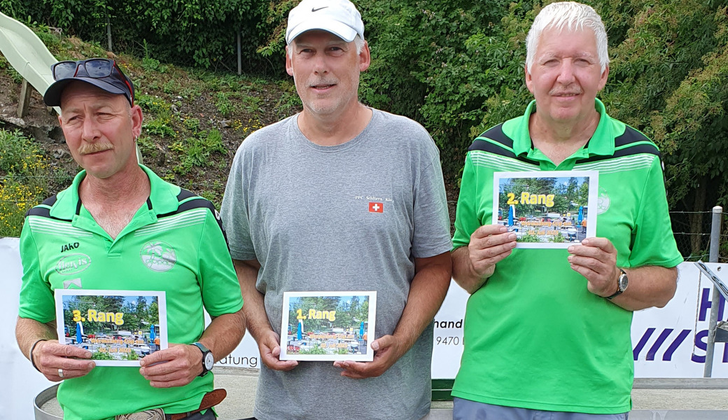 Sie wussten am Werdenberg-Cup zu überzeugen (von links): Christian Müntener (3.), Jürg Zurbrügg (1.), und Hans Hardegger (2.). 