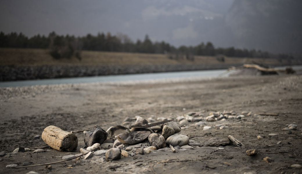 Blick auf den Rhein Höhe Sargans/Balzers: Der Kanton warnt vor einer Trockenheit in den Regionen Werdenberg und Sarganserland.