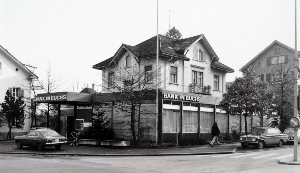 Die Bank in Buchs wurde am 4. Januar 1974 zum Tatort eines Raubüberfalls.