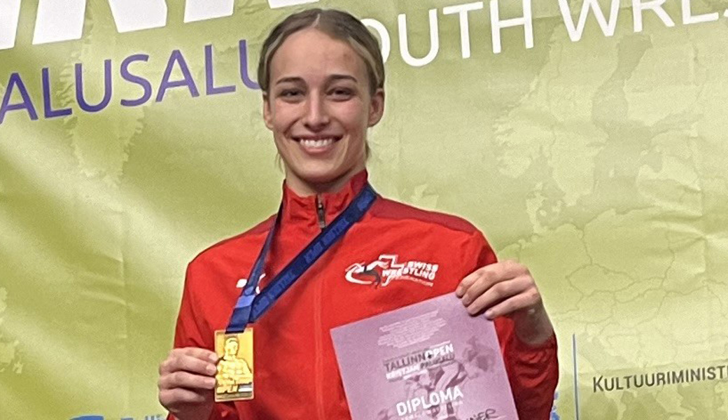 Annatina Lippuner reiste mit Gold aus Talinn heim. 