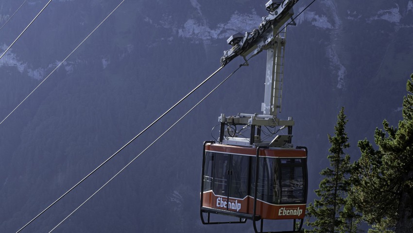 Die Seilbahn zur Ebenalp.