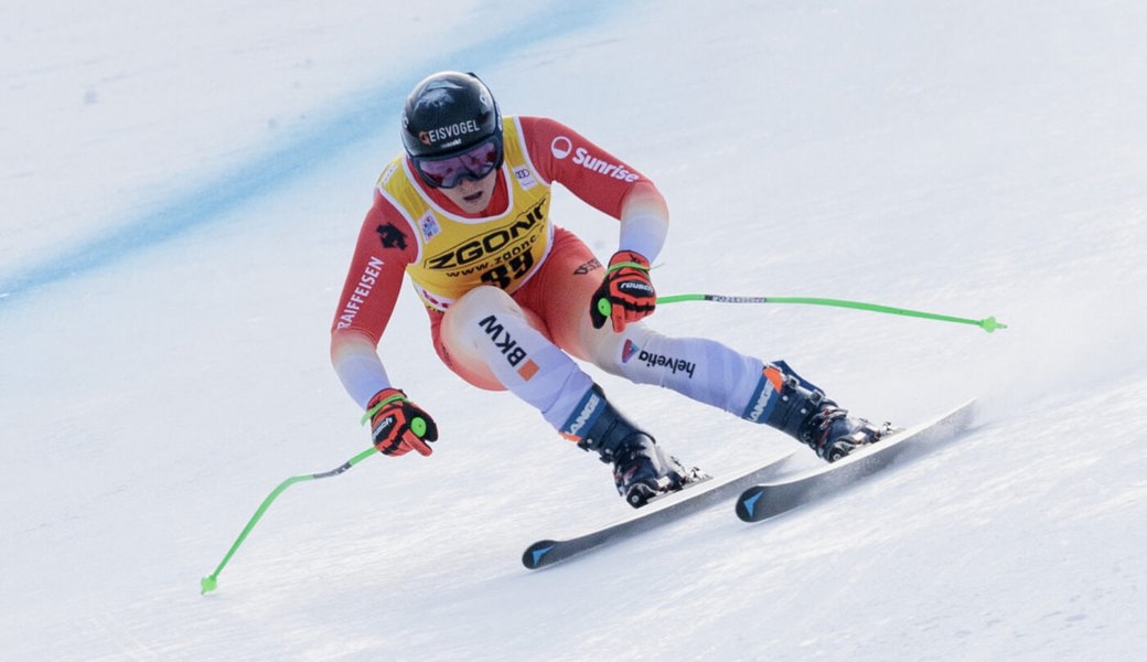  Weiterhin gut in Form: Skirennfahrer Josua Mettler aus Untewasser (hier während seiner Abfahrt in Bormio). 